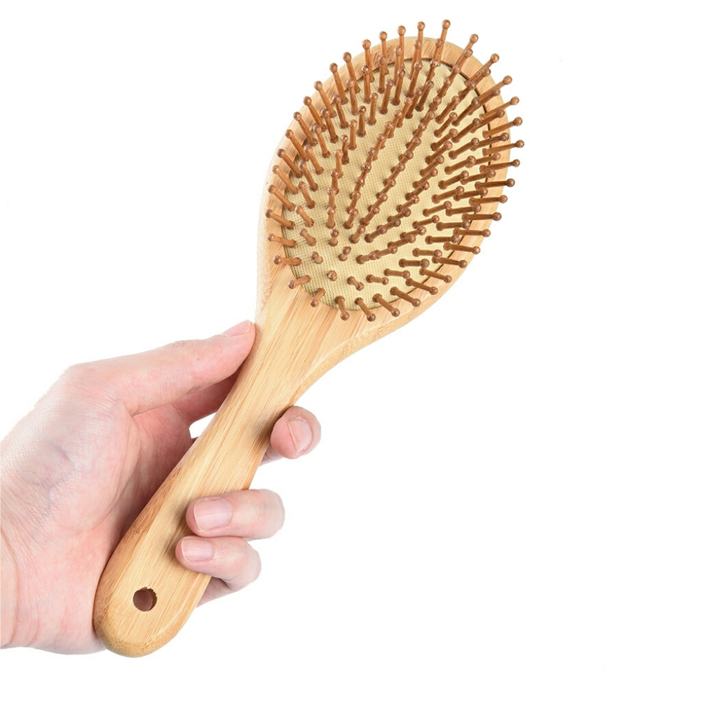 Natural Wooden Brush No Metal 10"
